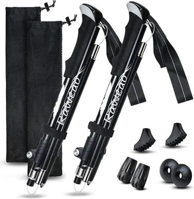 Produktbild von Famanu Nordic Walking Stöcke - Leichtgewicht, Faltbar, Verstellbar