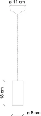 Zdjęcie produktu dla Ferroluce lampa wisząca Pi 18cm czarna okrągła