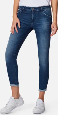 Produktbild von Super Skinny Ankle Jeans Denim Stretch Hose Bleached Used Design LEXY - 26W