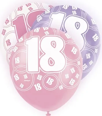 Produktbild von 18. Geburtstag | 6 Luftballons pink