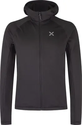 Produktbild von Montura Fadis Grid Hooded Maglia - Herren Fleecejacke mit Kapuze (MMAP85X), Farbe:90-BLACK, Größe:XXL