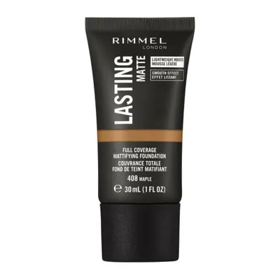 Immagine prodotto di Rimmel London, Lasting Matte, Liquid Foundation, 408, Maple, 30 ml