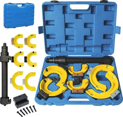 Produktbild von YARDIN Universal MacPherson Federspanner, Mc Pherson Federbeine Mcpherson Federspanner KFZ Federspannersatz Universal für Mc Pherson Federbeinsysteme Satz Tuning Federbein