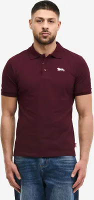 Produktbild von Herren Poloshirt normale Passform WHALTON Oxblood/Ecru L Lonsdale