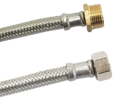Immagine prodotto di Tubo Flessibile in Acciaio Inox, 1/2" AG x 3/8" ÜM, 2000 mm,  DVGW