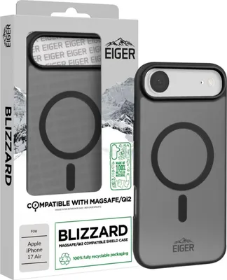 Produktbild von EIGER EGCA00905, Cover, Apple, iPhone Air, 16,5 cm (6.5"), Schwarz, Transparent