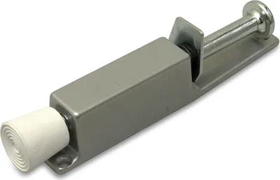 Produktbild von Türfeststeller mit Tretbolzen Grau 165 x 30 mm - pro Stück