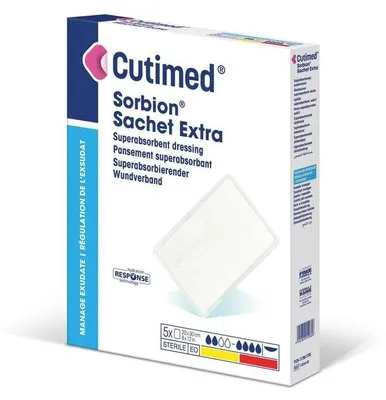 Immagine prodotto di Cutimed Sorbion Bustina Extra per ferite 5x5 cm 5 pz