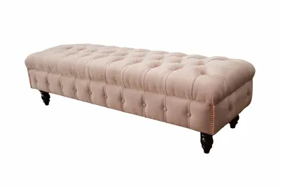 Obrázek produktu pro Stolička na nohy Čalouněná stolička Otoman Chesterfield 120x70cm
