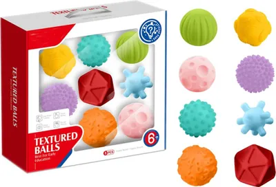 Obrázok produktu pre Senzorické Loptičky - 8 Kusov V Škatuli 108667
