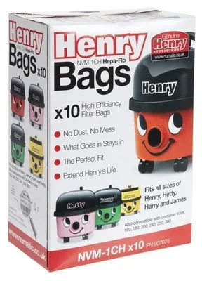 Produktbild von 10 Staubsaugerbeutel für Numatic Henry Staubsauger HVR200