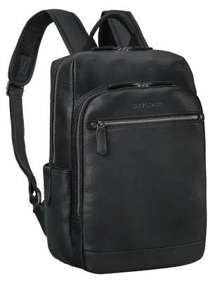 Image de Sac à dos en cuir pour ordinateur portable MacBook de 13,3 pouces et autres ordinateurs portables