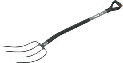 Obrázok produktu pre Fiskars Ergonomické vidly na hnoj, záhradné vidly, vidly, záhradné príslušenstvo, oceľ / plast, sivá / čierna, 137 cm, 1001695