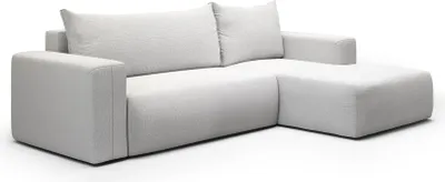 Produktbild von KEF  Ecksofa Lessi – L-Form – 268x72x163 cm – Möbel für Wohnzimmer – Liegefläche 130x212 cm – Mit Schlaffunktion – Polstermöbel – Rechtsseitig Aragon 80