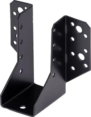 Produktbild von Alberts 824990 Balkenschuh - TypA - schwarz - kunststoffbeschichtet - 64 x 128 mm, 25er Set
