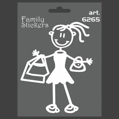 Produktbild von Sticker Aufkleber Family Mama Tasche