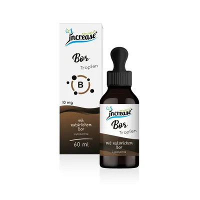 Produktbild von Liposomale Bor Tropfen hochdosiert - (300mg Bor pro Packung) 10mg Bor pro Tagesdosis - MCT Öl - Hohe Bioverfügbarkeit