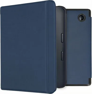 Immagine prodotto di imoshion Custodia rigida sottile con supporto per Kobo Libra 2 / Tolino Vision 6 - Blu scuro