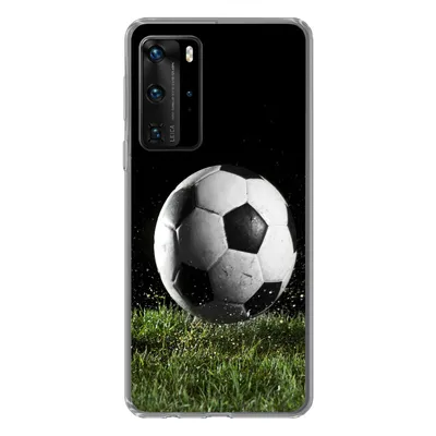 Obrázek produktu pro Kryt na mobilní telefon pro Huawei P40 Pro Fotbal v trávě Silikonové měkké pouzdro
