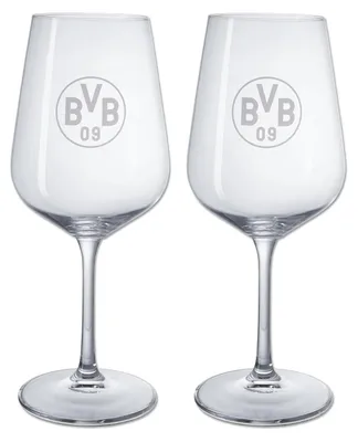 Produktbild von BVB Merchandising BVB Weinglas im 2er-Set Glas STK