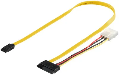 Immagine prodotto di Goobay 68175 Cavo dati per PC, 1,5 Gbit/3 Gbit/6 Gbit - Connettore standard SATA > Connettore tipo SATA L