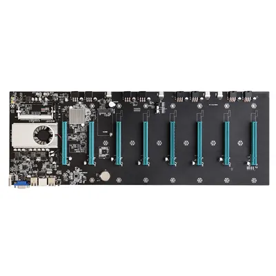 Obrázek produktu pro Základní deska BTC-S37 pro těžaře, integrovaný procesor Intel Celeron 847, 8 slotů PCI-E 16X, rozhraní HDMI+VGA, rozhraní pro gigabitovou síťovou kartu