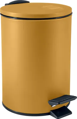 Produktbild von Spirella Treteimer Cannes - safrangelb - 3 Liter - Metall - 17x25 cm - soft-close