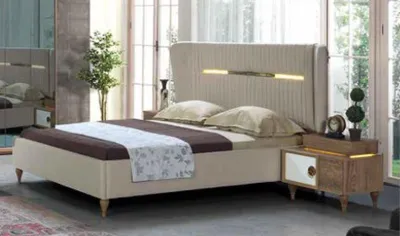 Produktbild von Nachttische Betten Holz Möbel Wohnzimmer Italienische Möbel Luxus Bett Konsolen