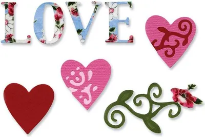 Produktbild von Sizzlits Stanze 3 Die Love Set