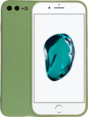 Obrázek produktu pro Silikonové pouzdro na mobilní telefon iPhone 7/8 Plus - Zadní kryt Silikonové pouzdro - Zelené