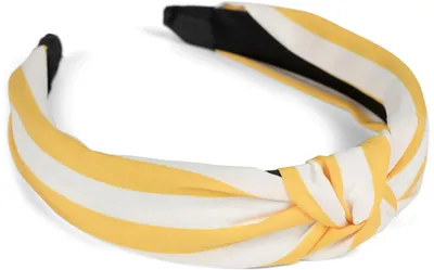 Produktbild von styleBREAKER Damen Haarreif mit Streifen Muster und Knoten im Retro Style, Vintage Look, Haarband, Headband 04027016