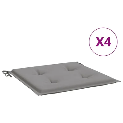 Produktbild von vidaXL Gartenstuhl-Kissen 4 Stk. Grau 50x50x4 cm Oxford-Gewebe