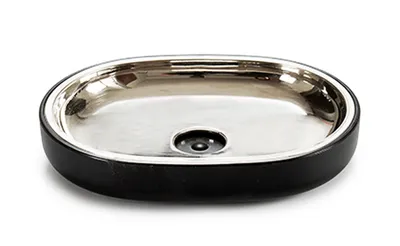 Produktbild von SEIFENHALTER 13x9,5cm Seifenschale Seifenablage Seifenkiste Seifenkorb Seifen Halter (Schwarz)