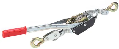 Kabeltrekker 2 t, doppelte Übersetzung, 3 Haken, Schwerlast