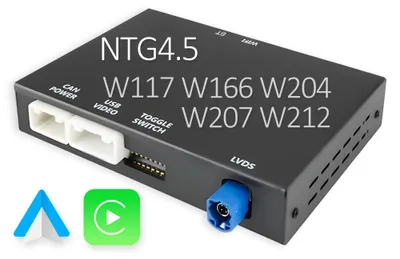 Produktbild von Wireless CarPlay Android Auto Nachrüstung für Mercedes NTG 4.5 / 4.7 W176 W246 W204 W212 C218 W166 X204 Plug and Play