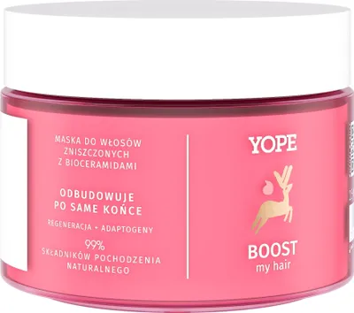 Produktbild von Yope Boost Haarmaske – Regeneration und Feuchtigkeitsversorgung 250 ml