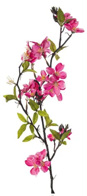 Kunstblumen-Zweige, 6 Stück, Rosa, 79 cm