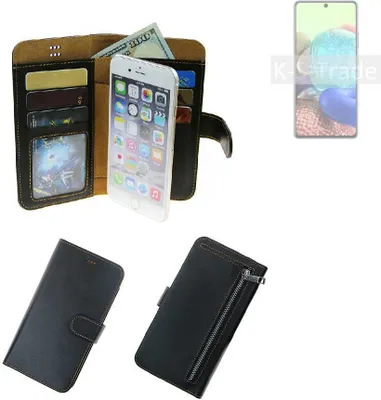 Produktbild von K-S-Trade Schutz Hülle kompatibel mit Oppo A72 5G Klapphülle Case Phone cover Slim Handytasche Handy Hülle schwarz aus Kunstleder (1 Stk)