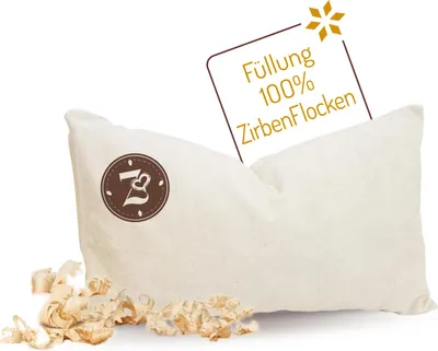 Produktbild von ZirbenKissen klein "Z" Natur 25 x 15 cm