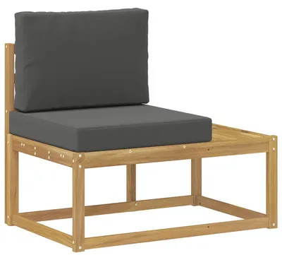 Image de Canapé d'extérieur VidaXL, blanc, 91 x 63 x 73 cm, bois massif d'acacia