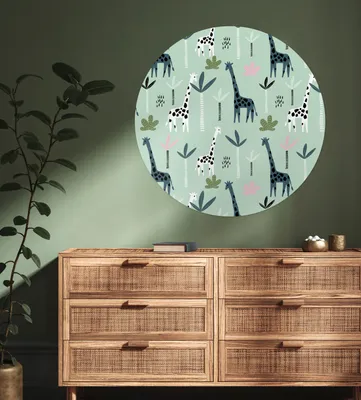 Produktbild von MuchoWow® - Tapetenkreis - Wandbild rund - Schlafzimmerdekoration - Wanddeko - runde Tapete - Kunst für zu Hause