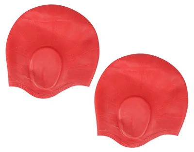 Produktbild von Unisex-Badekappe für kurzes und langes Haar, Silikon-Badekappen bedecken die Ohren, Schwimmhüte für Damen, Herren, Kinder und Erwachsene