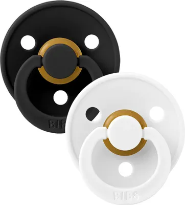Obrázek produktu pro BIBS Colour dudlíky z přírodního kaučuku 2 ks vel. 2 Black / White