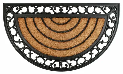 Schmutzfangmatte Schuhabstreifer 45x75 cm Ornamente halbrund