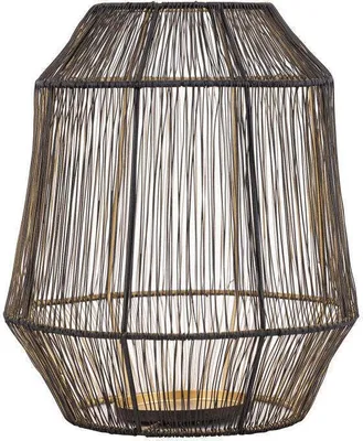 Produktbild von PTMD Teelichthalter Justy - 26x26x32 cm - Eisen - Schwarz
