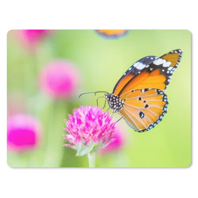 Produktbild von MuchoWow® Mauspad Mousepad Insekten - Schmetterlinge - Blumen 23x19 cm - Mousepads - Maus Mat - Pad - Mausunterlage - Schreibtischunterlage - Mauspad