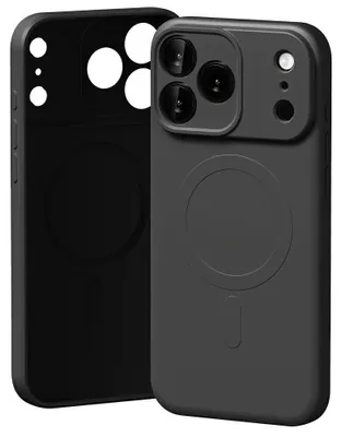Produktbild von Mercury MagSafe-Hülle aus Halbsilikon für iPhone 17 Pro Max, Schwarz