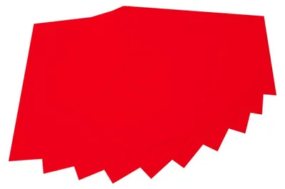 Produktbild von folia Bastelfilz (B)200 x (H)300 mm 150 g/qm hochrot 10 Stück