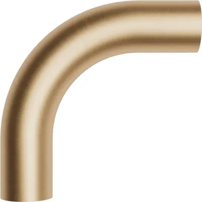 Immagine prodotto di Creative-Cables Tubo curvo di estensione per lampade (Bronzo satinato, Ø 13 mm, L 50 mm) – In metallo – Con filettatura M10x1 alle estremità