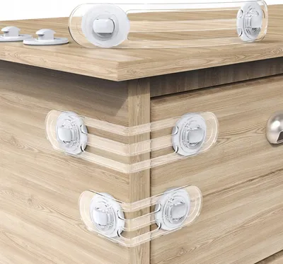 Produktbild von Tikola Kindersicherung für Schränke und Schubladen – 8er Set